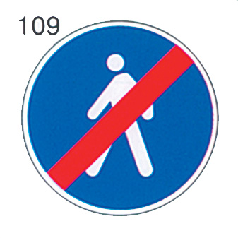 FINE PERCORSO PEDONALE